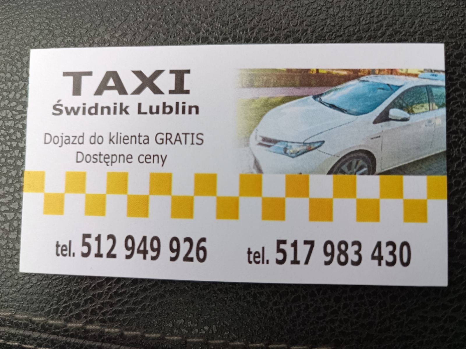 Taxi Kostek |Taxi Świdnik| Taksówki Świdnik - Lublin